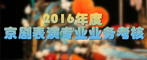 曹逼视频网站国家京剧院2016年度京剧表演专业业务考...